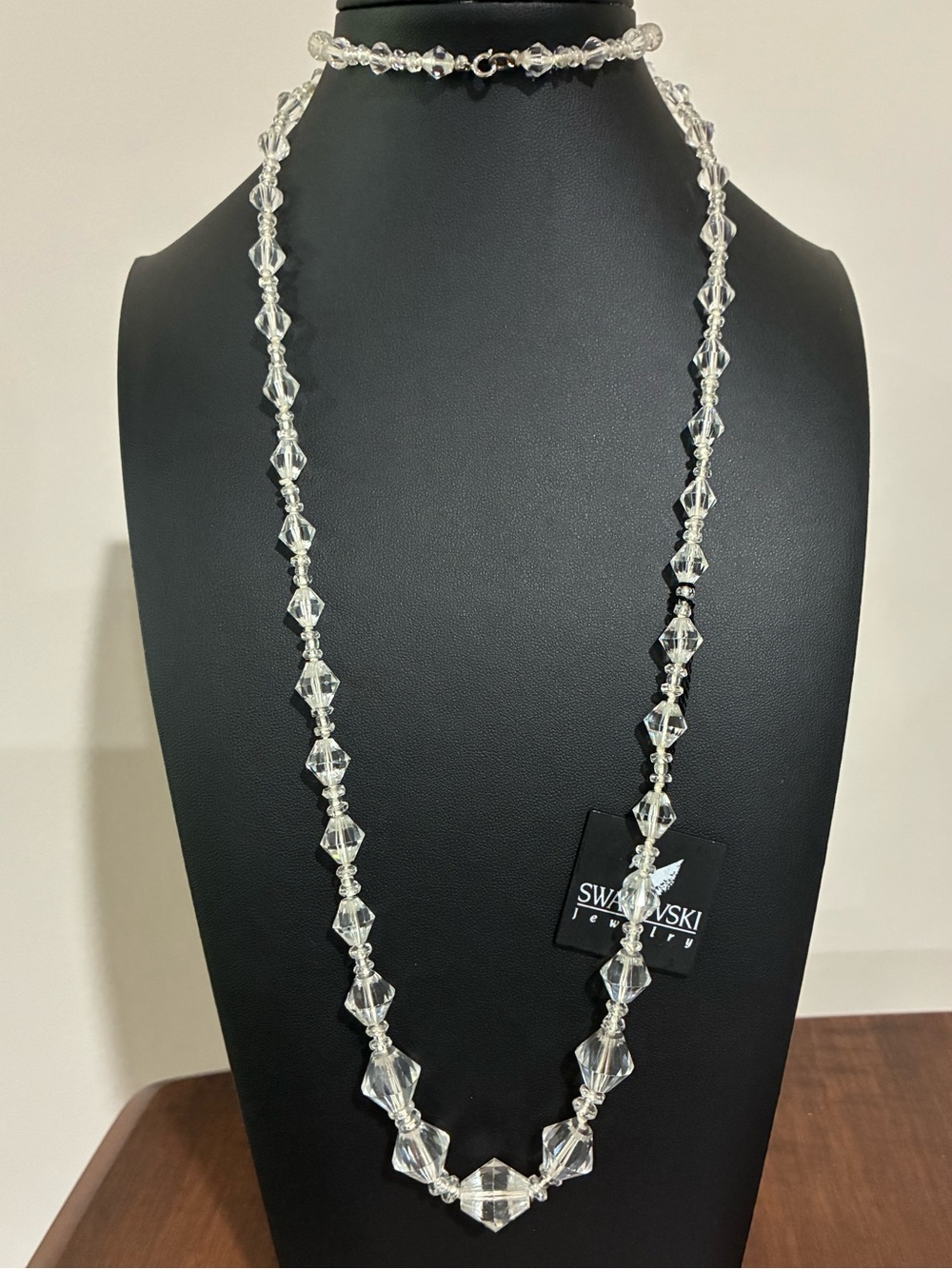 Vintage Deadstock Swarovski Crystal & 12k Gold Necklace
